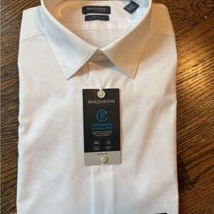 Madison Classic White Dress Shirt